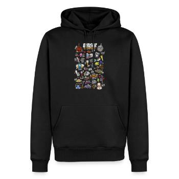 Birger - TWENTIES TWENTIES Special - Men’s Premium Organic Hoodie - black - Front - Nico (187cm)