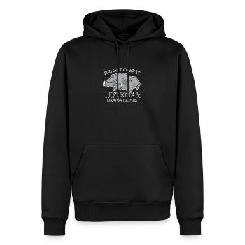 Dramatic Elefant Müde Bockig - Männer Premium Bio Hoodie - Schwarz - Vorne - Nico (187cm)