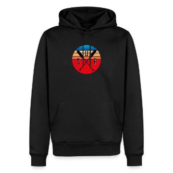 Herren SUP Shirt Männer Stand Up Paddling Design - Männer Premium Bio Hoodie - Schwarz - Vorne - Nico (187cm)