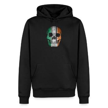 Irlande Ire Skull Irlande flagge love Ireland Poison - Sweat à capuche Premium bio Homme - noir - Devant - Nico (187cm)