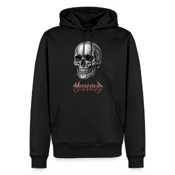 Metalhead, Heavy Metal Rock, Hardrock, Metalcore - Sweat à capuche Premium bio Homme - noir - Devant - Nico (187cm)