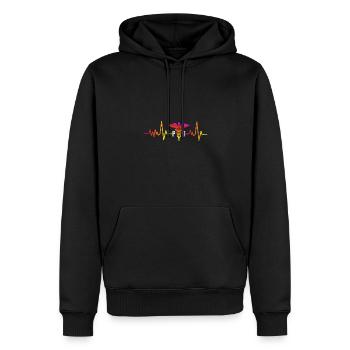 Physiotherapie Physiotherapeut Physio - Männer Premium Bio Hoodie - Schwarz - Vorne - Nico (187cm)