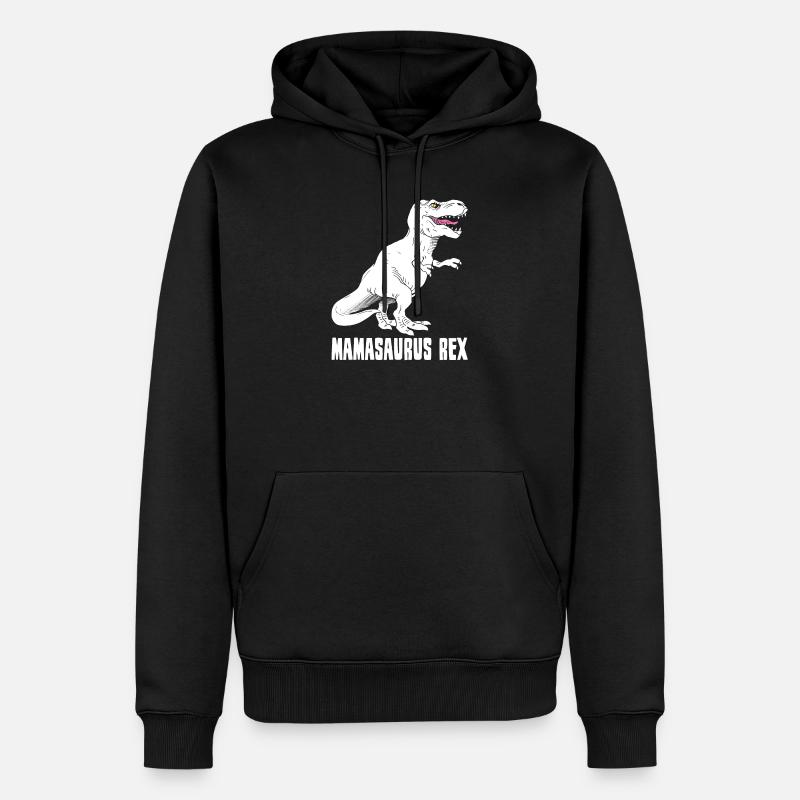 Mutter Dinosaurier - Mamasaurus Rex - Lustig - Männer Premium Bio Hoodie - Schwarz
