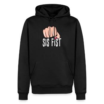 Fist - Sister Fist - Boîte - Boxe - Sweat à capuche Premium bio Homme - noir - Devant - Nico (187cm)