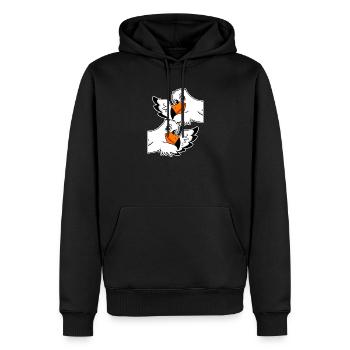 Seagull Seagulls - Men’s Premium Organic Hoodie - black - Front - Nico (187cm)