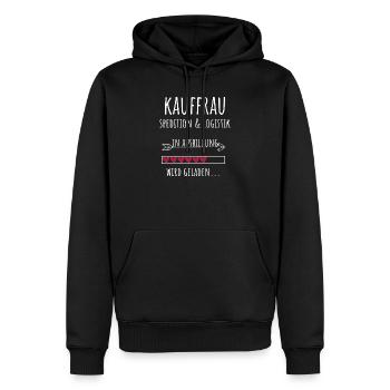Kauffrau Spedition & Logistik in Ausbildung - Männer Premium Bio Hoodie - Schwarz - Vorne - Nico (187cm)