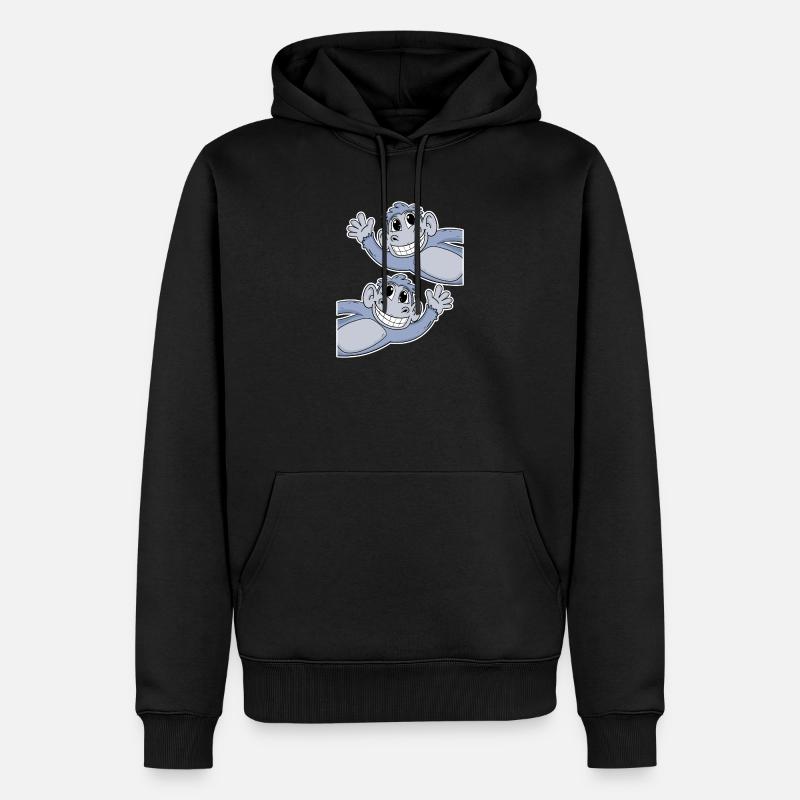Monkey Monkey - Men’s Premium Organic Hoodie - black