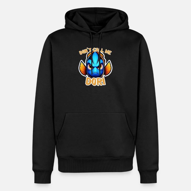Wütende Dori - Männer Premium Bio Hoodie - Schwarz