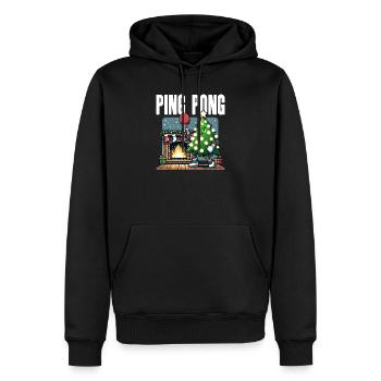 Table Tennis Christmas Tree Costume Christmas Tree - Men’s Premium Organic Hoodie - black - Front - Nico (187cm)