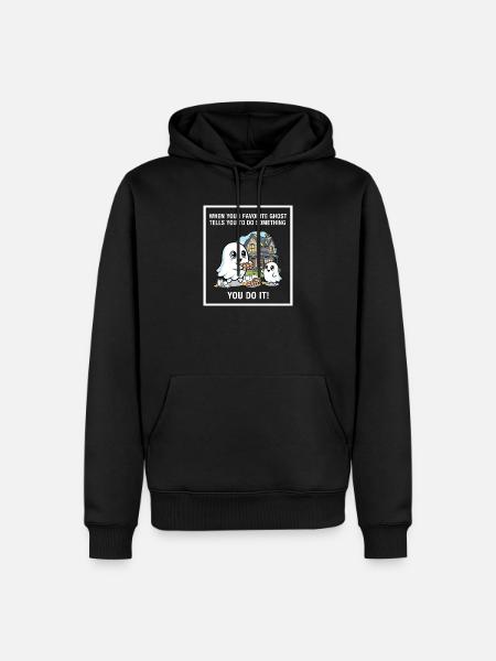 My favorite ghost - Men’s Premium Organic Hoodie - black