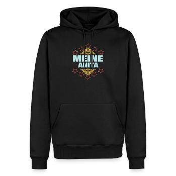 Cadeau pour Anita - Sweat à capuche Premium bio Homme - noir - Devant - Nico (187cm)