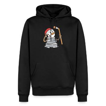 Para Handicap Eishockey - Männer Premium Bio Hoodie - Schwarz - Vorne - Nico (187cm)
