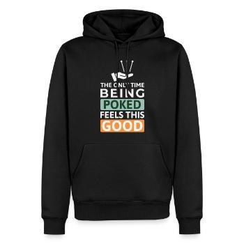 Licensed TCM Practitioner Expert Therapeutic  - Men’s Premium Organic Hoodie - black - Front - Nico (187cm)