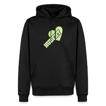 Geschenk für Hubert - Männer Premium Bio Hoodie - Schwarz - Vorne - Nico (187cm)