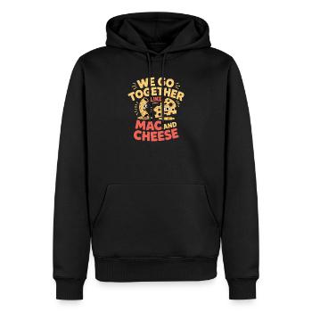 Mac and Cheese Best Friends Couple Design - Men’s Premium Organic Hoodie - black - Front - Nico (187cm)