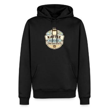 Kaffee macht mich funktionsstüchtig - Männer Premium Bio Hoodie - Schwarz - Vorne - Nico (187cm)