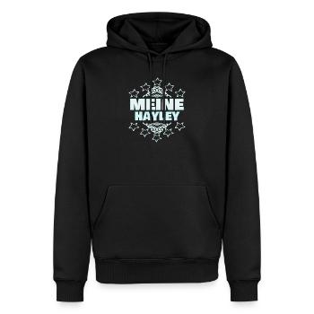 Hayley als Ehefrau - Männer Premium Bio Hoodie - Schwarz - Vorne - Nico (187cm)