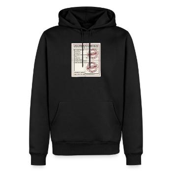 Antrag auf Kaffeepause - Männer Premium Bio Hoodie - Schwarz - Vorne - Nico (187cm)