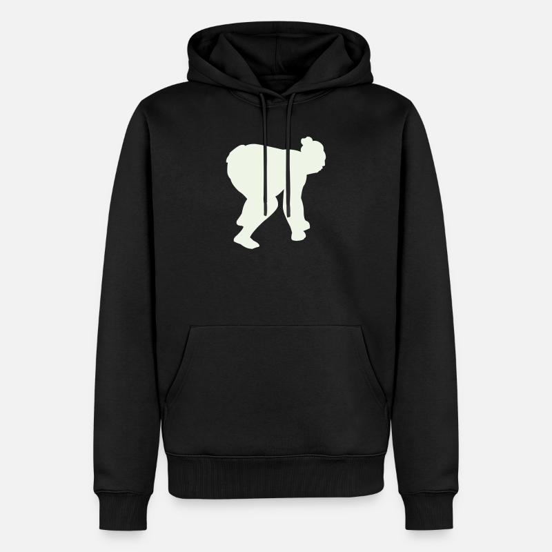 sumo - Sweat à capuche Premium bio Homme - noir