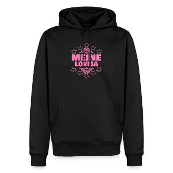 Ehefrau Lovisa - Männer Premium Bio Hoodie - Schwarz - Vorne - Nico (187cm)