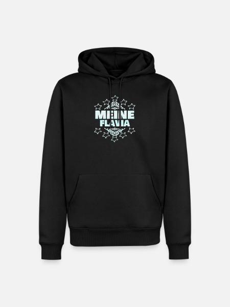 Flavia - Männer Premium Bio Hoodie - Schwarz