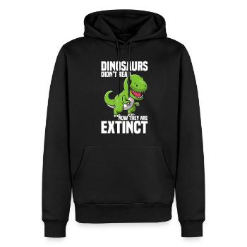 Dictons drôles de rat de bibliothèque - Sweat à capuche Premium bio Homme - noir - Devant - Nico (187cm)