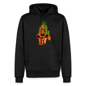 Minekraft - Männer Premium Bio Hoodie - Schwarz - Vorne - Nico (187cm)