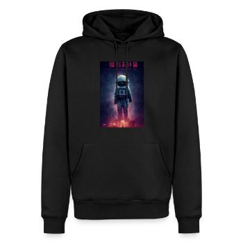 Japanese Film Poster Astronaut - Men’s Premium Organic Hoodie - black - Front - Nico (187cm)