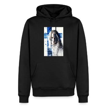 Maiden of Finland - Men’s Premium Organic Hoodie - black - Front - Nico (187cm)