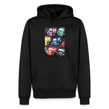 Niedliche ferngesteuerte Rennwagen - Männer Premium Bio Hoodie - Schwarz - Vorne - Nico (187cm)
