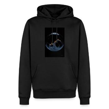 Kaos in einer Blase feuer 1 - Männer Premium Bio Hoodie - Schwarz - Vorne - Nico (187cm)