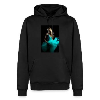 Cyan Beauté 4 - Sweat à capuche Premium bio Homme - noir - Devant - Nico (187cm)