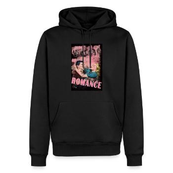 VINTAGE ROMANCE 2 BIS von Yume Origins - Männer Premium Bio Hoodie - Schwarz - Vorne - Nico (187cm)
