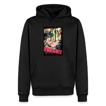 VINTAGE ROMANCE 3 B y Yume Origins - Männer Premium Bio Hoodie - Schwarz - Vorne - Nico (187cm)