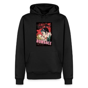 VINTAGE ROMANCE 4 BIS - Männer Premium Bio Hoodie - Schwarz - Vorne - Nico (187cm)