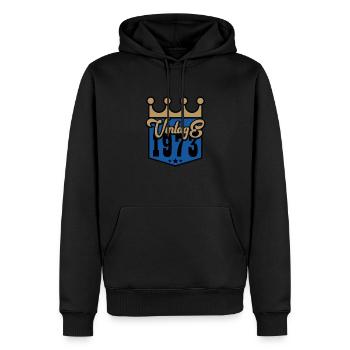 1973 Vintage - Männer Premium Bio Hoodie - Schwarz - Vorne - Nico (187cm)