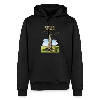 Menhir - L héritage ancien - Sweat à capuche Premium bio Homme - noir - Devant - Nico (187cm)