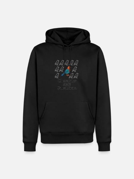 Birds - Männer Premium Bio Hoodie - Schwarz
