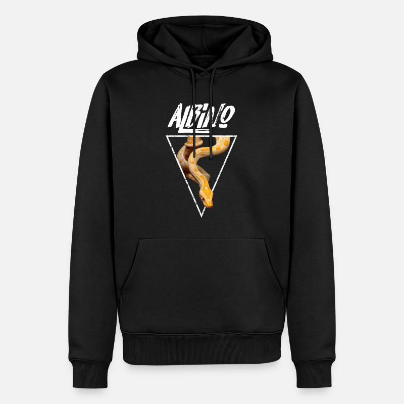 Propriétaire de serpent Python birman - Sweat à capuche Premium bio Homme - noir