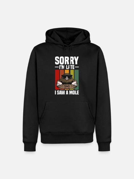 Maulwurf Liebhaber | Maulwürfe Tiere Geschenkidee - Männer Premium Bio Hoodie - Schwarz