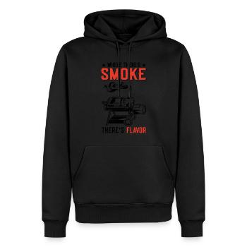 Grillen Bier | Grillmeister BBQ Grill Geschenkidee - Männer Premium Bio Hoodie - Schwarz - Vorne - Nico (187cm)