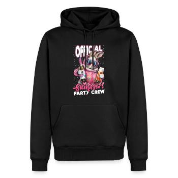 Après-ski Bunny Skier Après Ski Party Femmes - Sweat à capuche Premium bio Homme - noir - Devant - Nico (187cm)