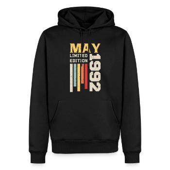 May 1992 - Birthday gift born in May 1992 May - Men’s Premium Organic Hoodie - black - Front - Nico (187cm)