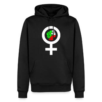 Women life freedom - Männer Premium Bio Hoodie - Schwarz - Vorne - Nico (187cm)