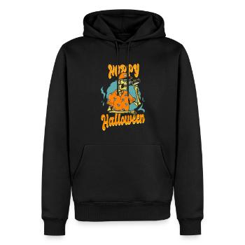 Beer Toast Hoppy Halloween - Sweat à capuche Premium bio Homme - noir - Devant - Nico (187cm)
