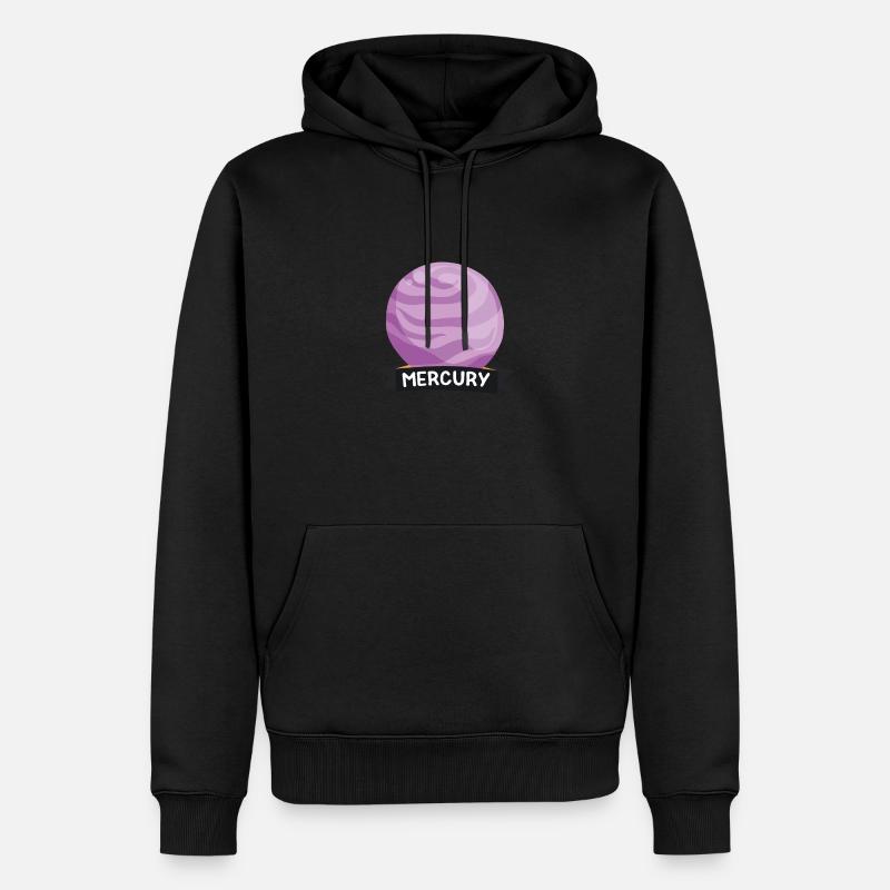 Planète Mercury Space gift - Sweat à capuche Premium bio Homme - noir
