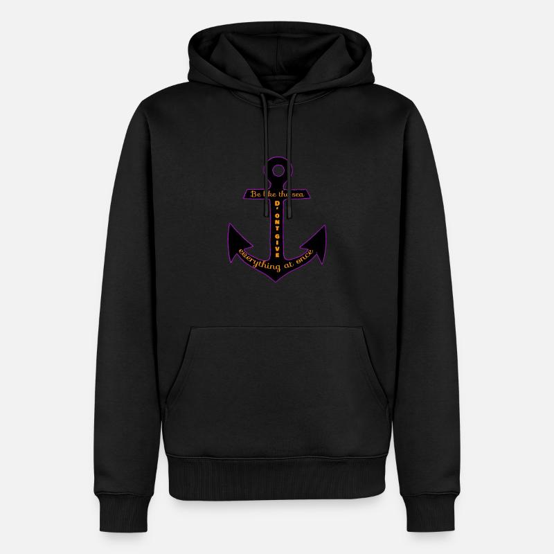 D'ont give everything at once - Sweat à capuche Premium bio Homme - noir