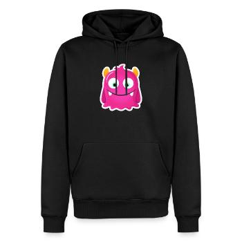 Monster Gorkii - Männer Premium Bio Hoodie - Schwarz - Vorne - Nico (187cm)