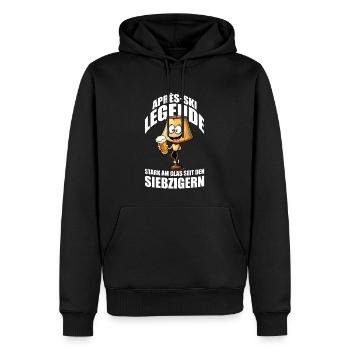 Apres Ski Legende - Lampe aus den Siebzigern - Männer Premium Bio Hoodie - Schwarz - Vorne - Nico (187cm)