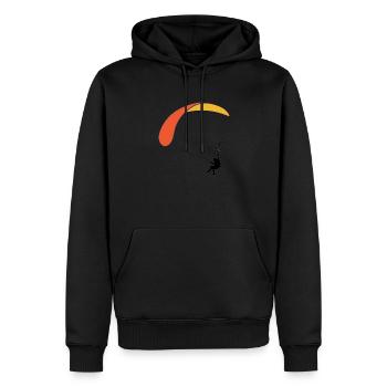 GS orange-gelb - Männer Premium Bio Hoodie - Schwarz - Vorne - Nico (187cm)